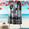 Custom NameFootball Helmet Design. Beach Towel Soft Microfiber Summer Towel Quick Dry Absorbent Towel for Beach Swimming Pool Travel