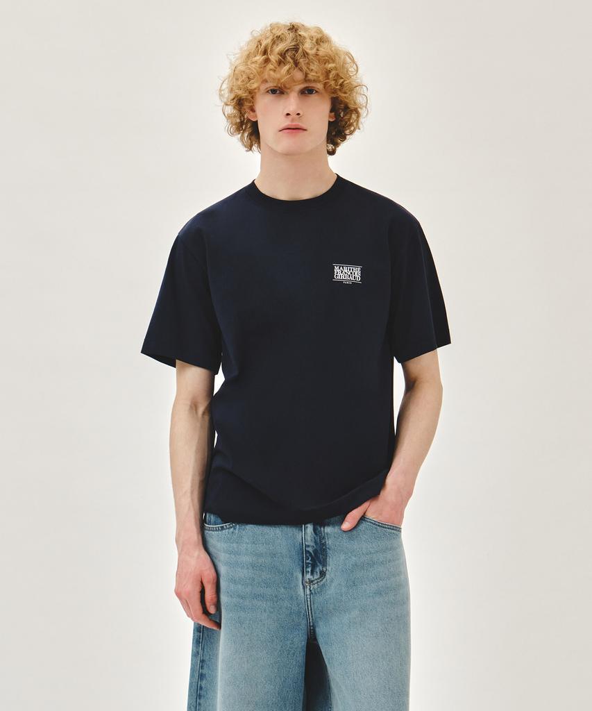Malittepeulangsowajeobeo Aerocool Small Classic Logo Tee Navy