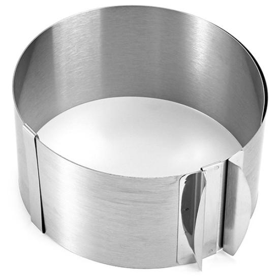 6-12 Inches Adjustable Stainless Steel Round Mousse Ring Bake Tool Cake Size Mold