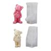 Little Bear Mold Aromatherapy Candle Mold 3D Veil Goddess Plaster Epoxy Mold for DIY Crafts Soap Present Candle Making