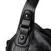 PU Tote Bag Women's Fashion Shoulder Handbag with Zip Pockets Adjustable Strap Large Capacity Daily Bag
