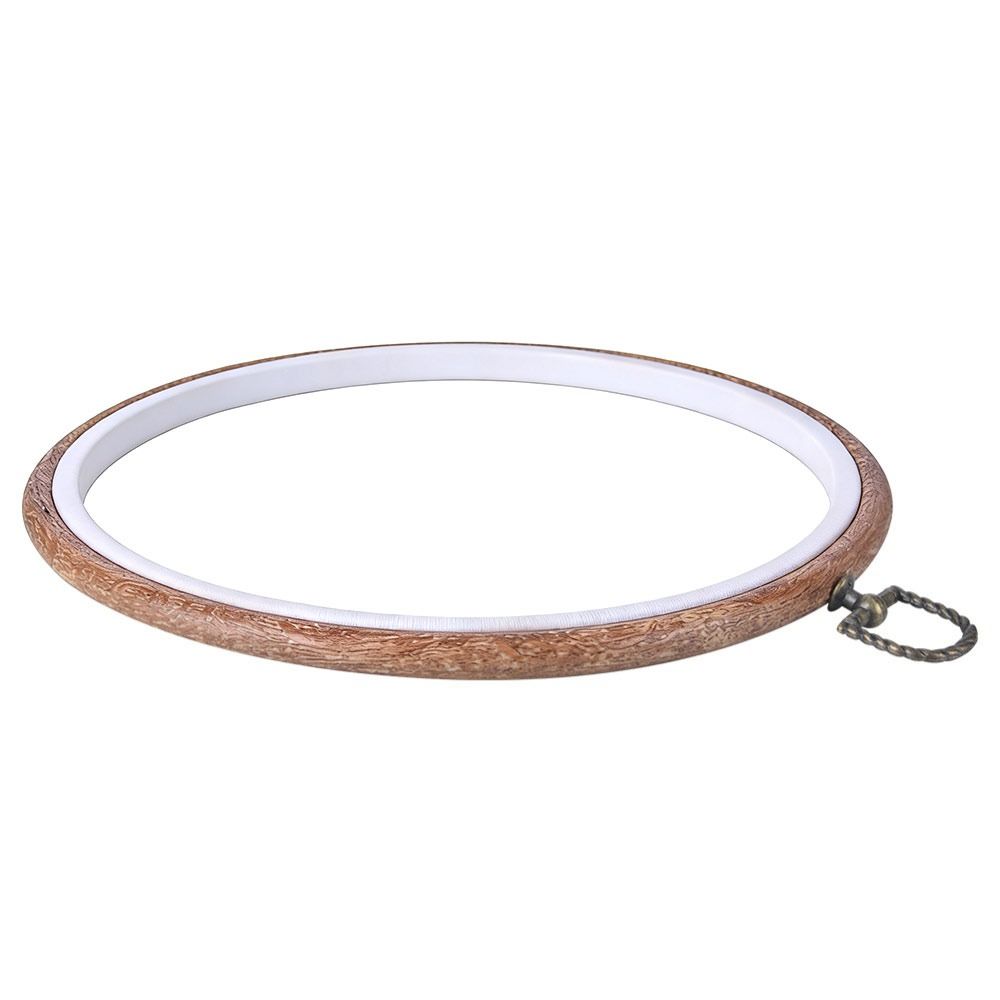 Imitated Wood Cross Stitch Hoop Plastic Embroidery Frame Craft Accessories  Hand Embroidery