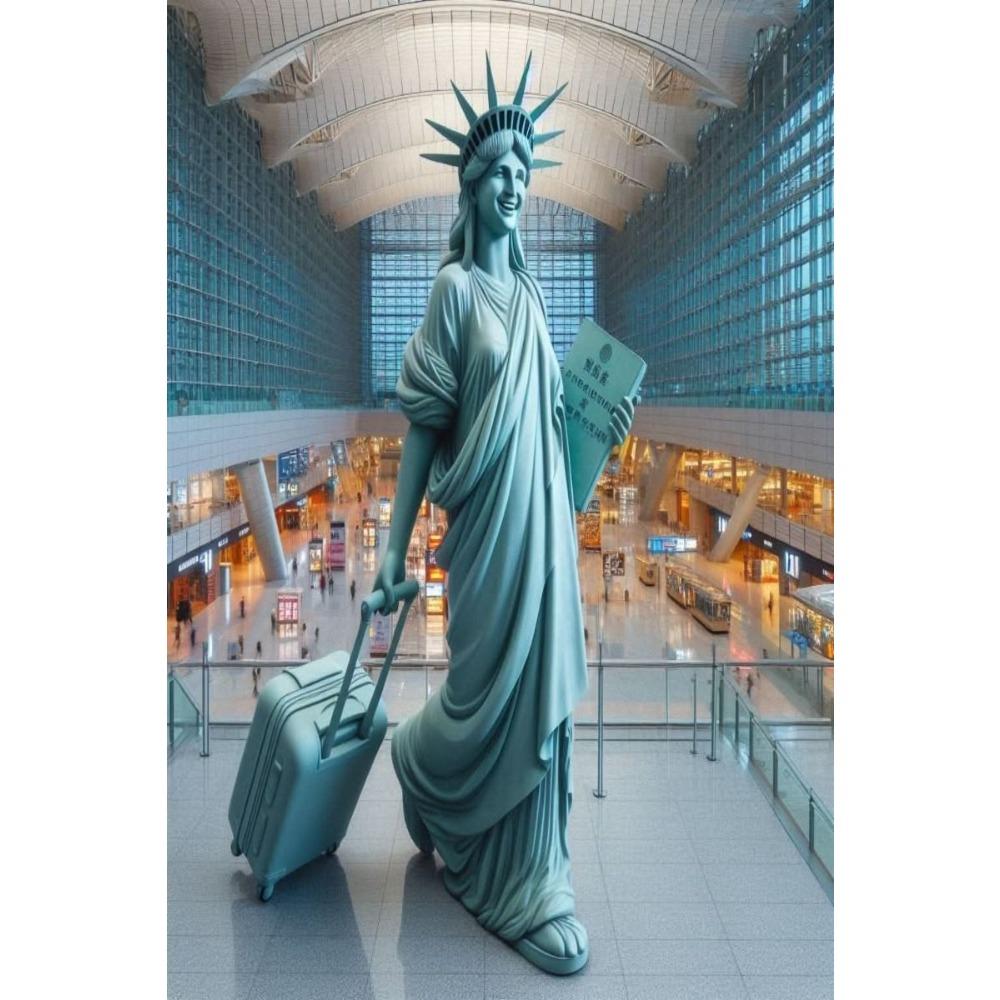Vintage Metal Tin Sign Liberty Goddess Wall Art Decor For Living Room Bedroom