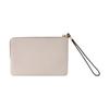 New COACH Id Zip Wallet Pebbled Leather Coin Purse Women's Chalk White C3650G-B4HA