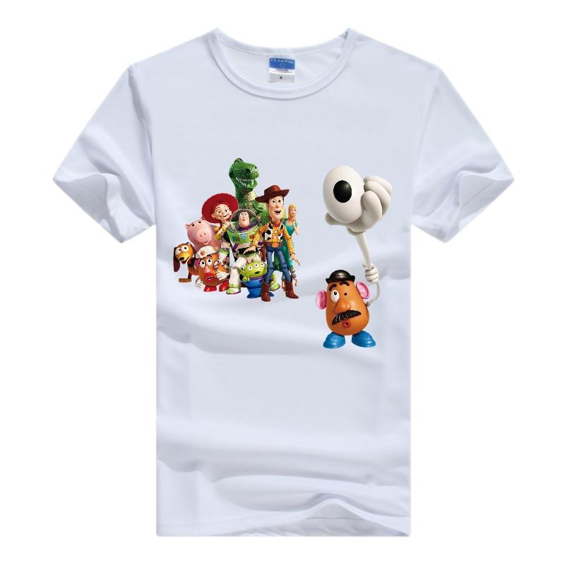 Casual Toy Story Tops White Clothing Short Sleeve Tees Plus Size Blouses Unisex Harajuku Aesthetic Kpop Y2K T-shirts