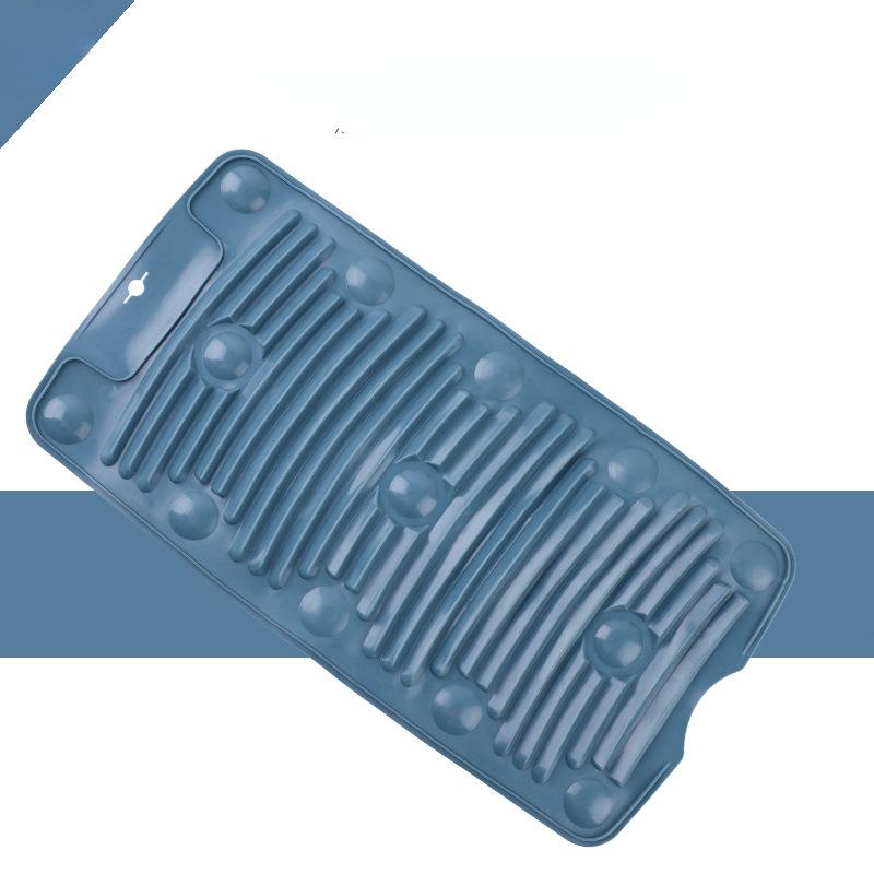 

Силиконовая стиральная доска складная противоскользящая стиральная доска ленивые носки без помощи рук многофункциональные мини-раковины швабры для чистки одежды синий