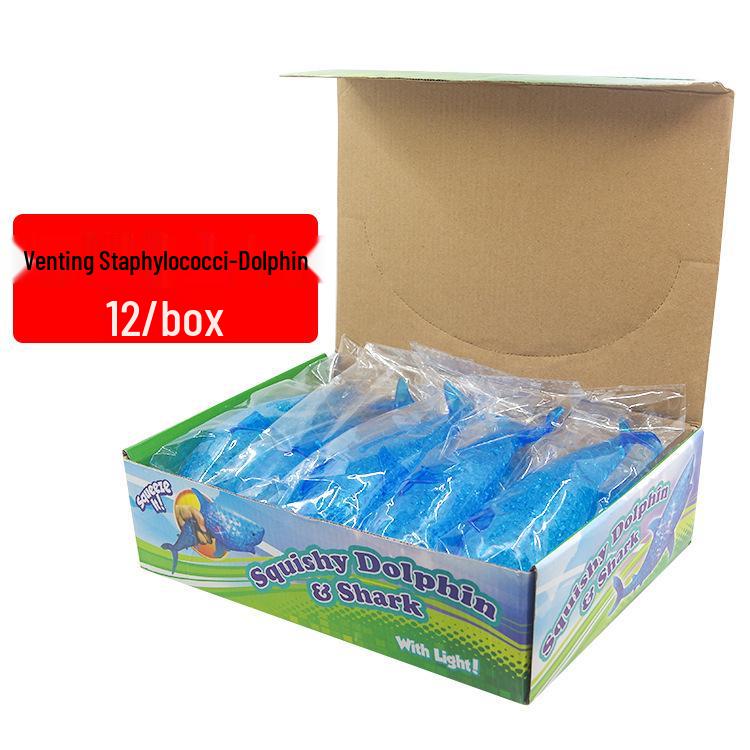 Dolphin & Shark Soft Rubber Beads Squeeze Toy - Stress Relief