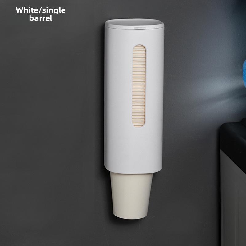 Large Capacity Waterproof Double Tube Paper Cup Holder - Disposable and Dustproof for Household or Catering Use