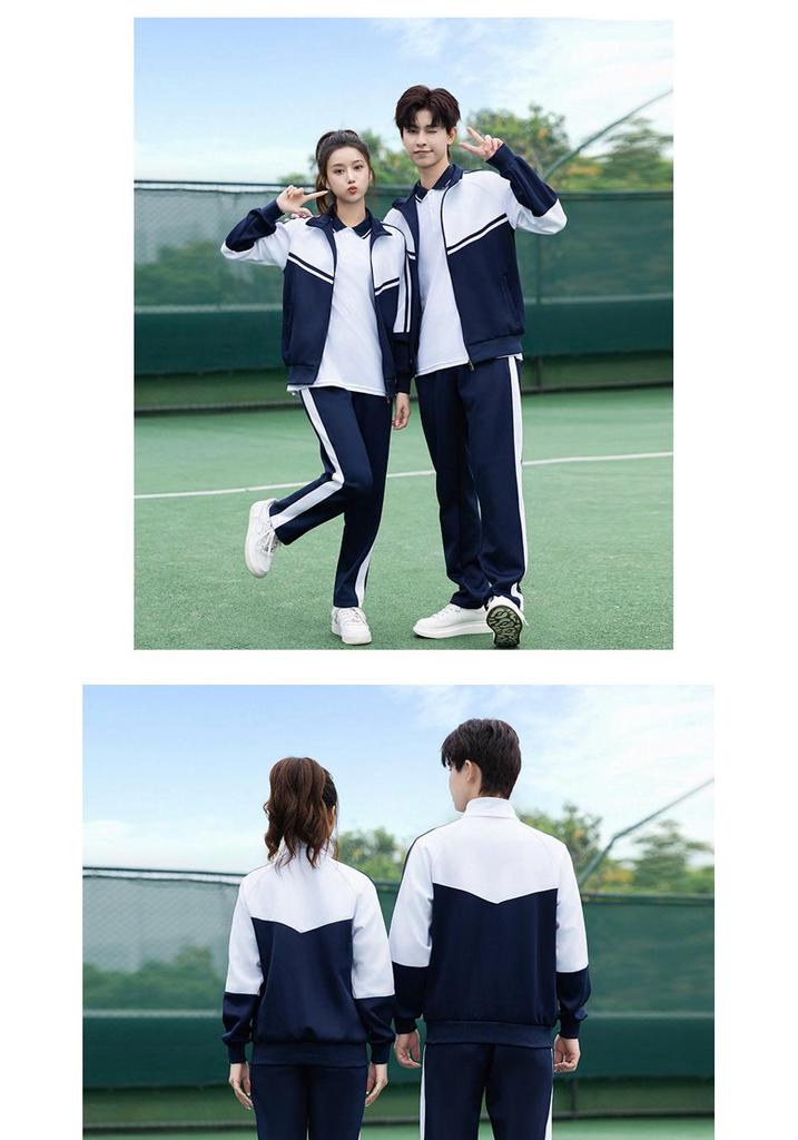 Middle School & High School College Style Uniform Set - Long Sleeve for Autumn/Spring - Performance & Sports Day Costume