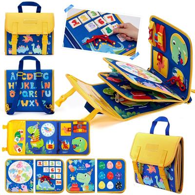 Montessori Toys for Dinosaur Early Fingertip Birthday Gift for Boys and Preschool Multifunctional Educational Sensory Safety Ages Kids, 18-in-1