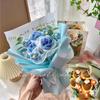 Künstliche Blume Häkel-Strauß Handgemacht Jubiläum Sonnenblume Gänseblümchen Strauß Muttertag Geburtstagsgeschenk Ewige Blume
