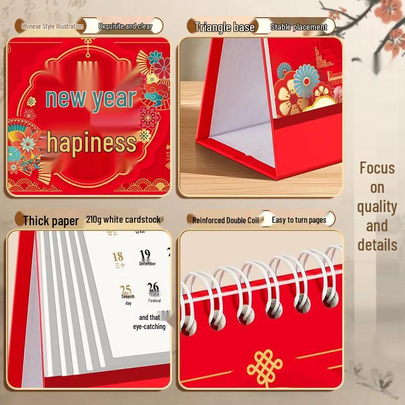 2026 Year of the Horse Flip-Over Memo Calendar: Punch-In Two-in-One Design for Newcomers