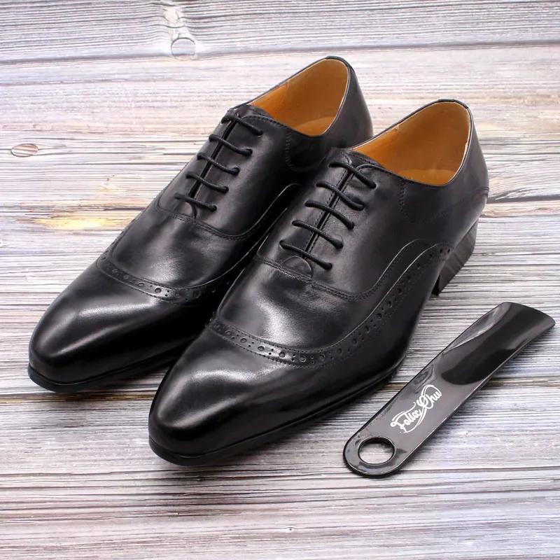 

Men s Luxury Genuine Leather Oxford Shoes Size 13 Italian Style Dress Wedding Brogues Formal Laced Footwear 46 чёрный