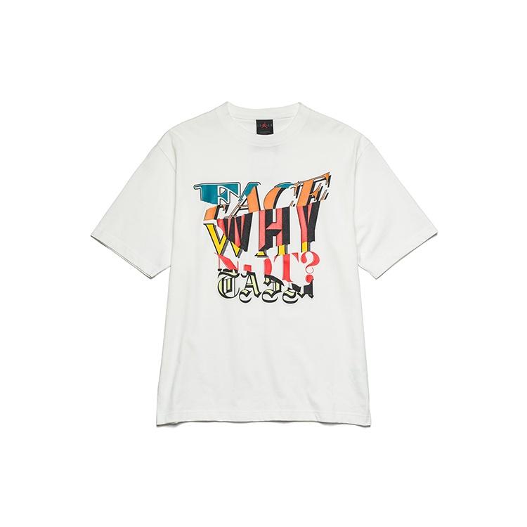 Air Jordan why not? x FACETASM Print Casual Sports Short Sleeve White Men s DC4702-100 XXL