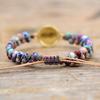 BLINGBAY Women's Bracelet New Purple Emperor Stone Opal Double Hand-woven Friendship Bracelet Adjustable Bracelet Girls Party Birthday Jewelry Gift