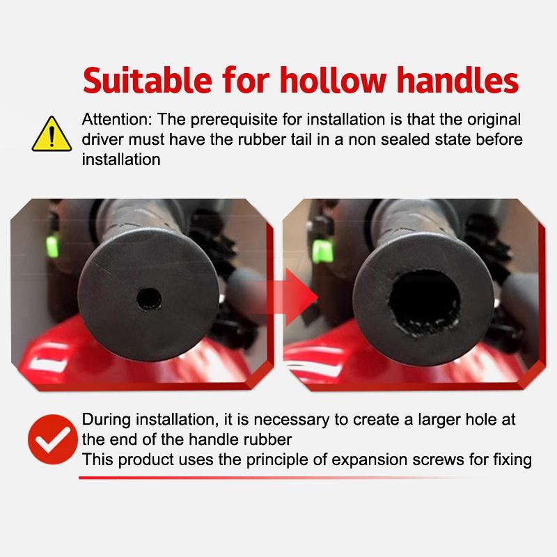 Universelle Motorradlenkergriffe Lenkerkappen Endstopfen Gegengewichtskappe Schützendes Ästhetisches Zubehör