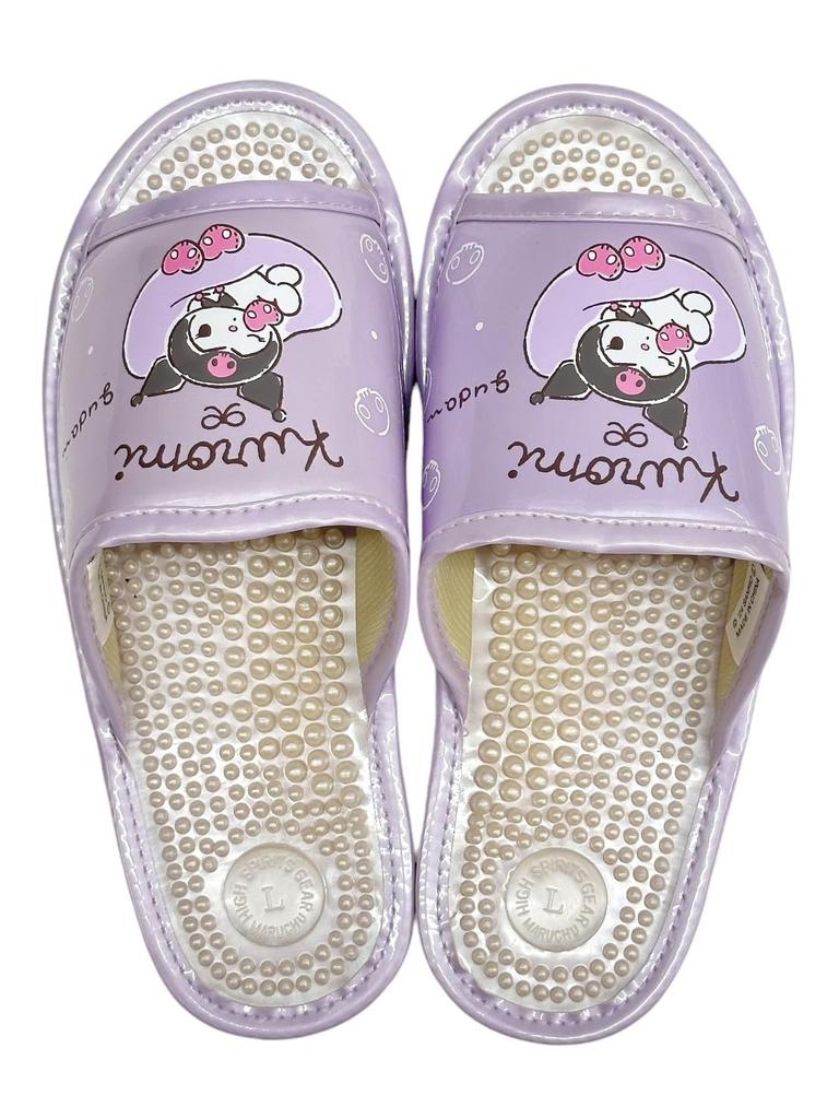 Sanrio Sandales de Santé Sanrio Characters pour Femmes SA-4191L (Kuromi/Violet, 23,0 cm)
