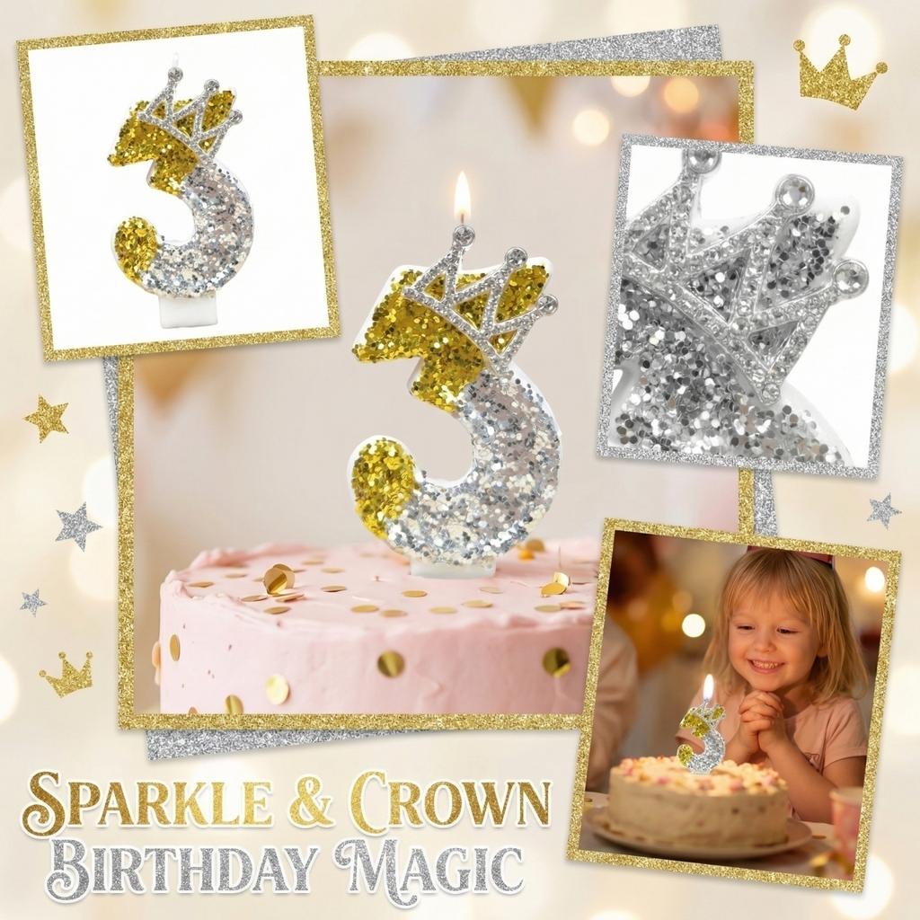 Fashion Cartoon Creative Birthday Candles Party Digital Candles