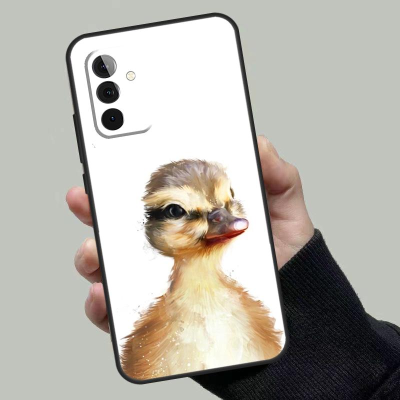 Cute Cartoon Duck Case For Samsung Galaxy A56 A36 A16 A33 A13 A23 A52 A32 A12 A54 A34 A14 A53 A15 A35 A55 A17