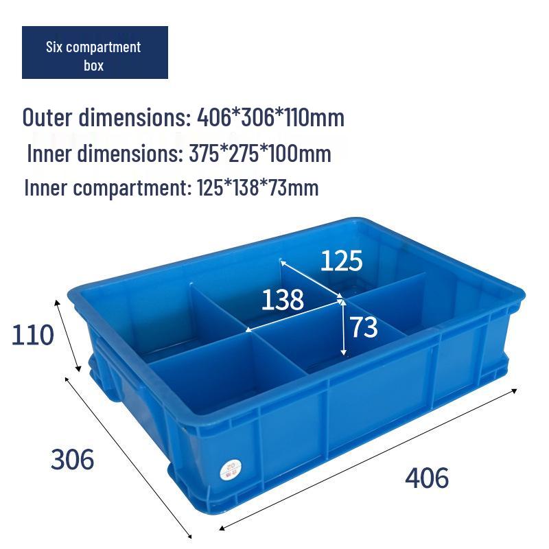 Plastic Multi-Compartment Tool Storage Box