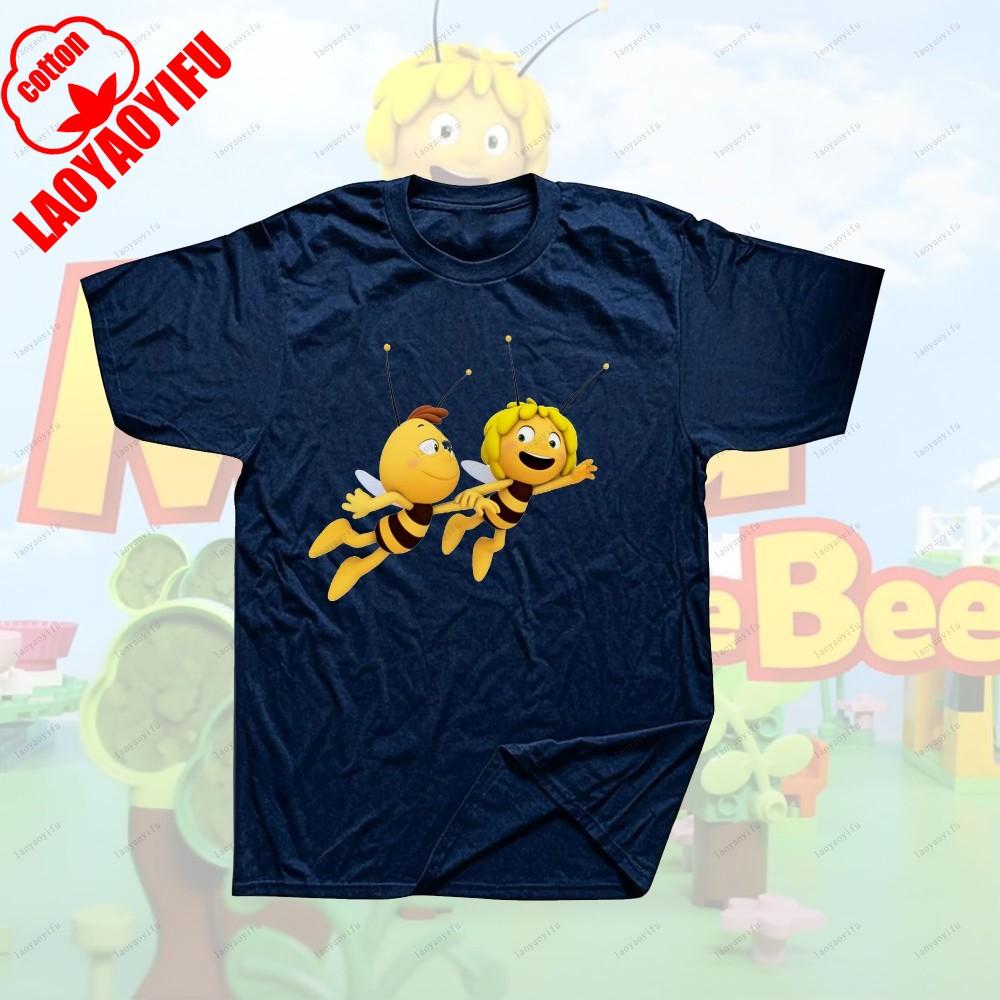 Maya The Bee Movie Cartoon Character T-shirts Cartoons T Shirt for Fitness Training Jogging Outdoor Activities