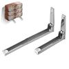 2PCS Stainless Steel Microwave Oven Bracket Adjustable Stretch Bracket  Microwave Rack