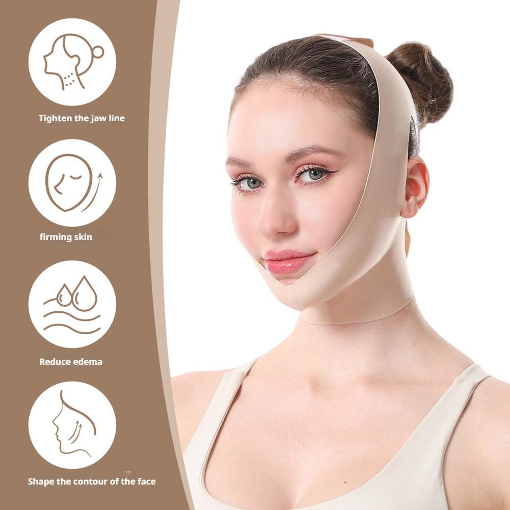 V-face Face Sleeping Mask Slimming Full Lifting Cheek Slimming Bandage Adjustable Reusable Breathable Sculpting Sleep Face Mask