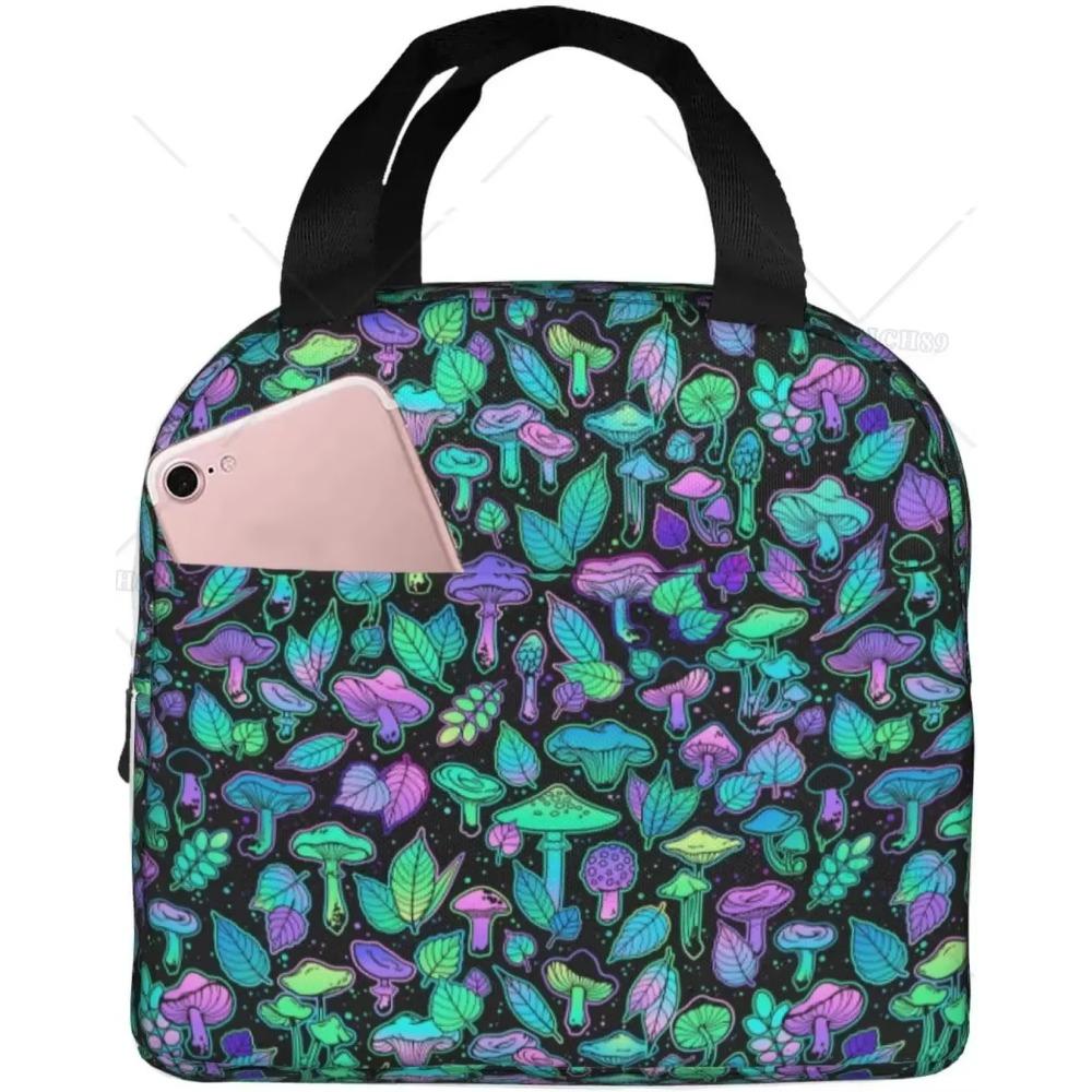 Bunte Sterne Tragbare Aluminiumfolie Verdickte Isolierung Lunchtasche Wiederverwendbare Großraum-Lunchbox für Jungen/Mädchen/Männer/Frauen