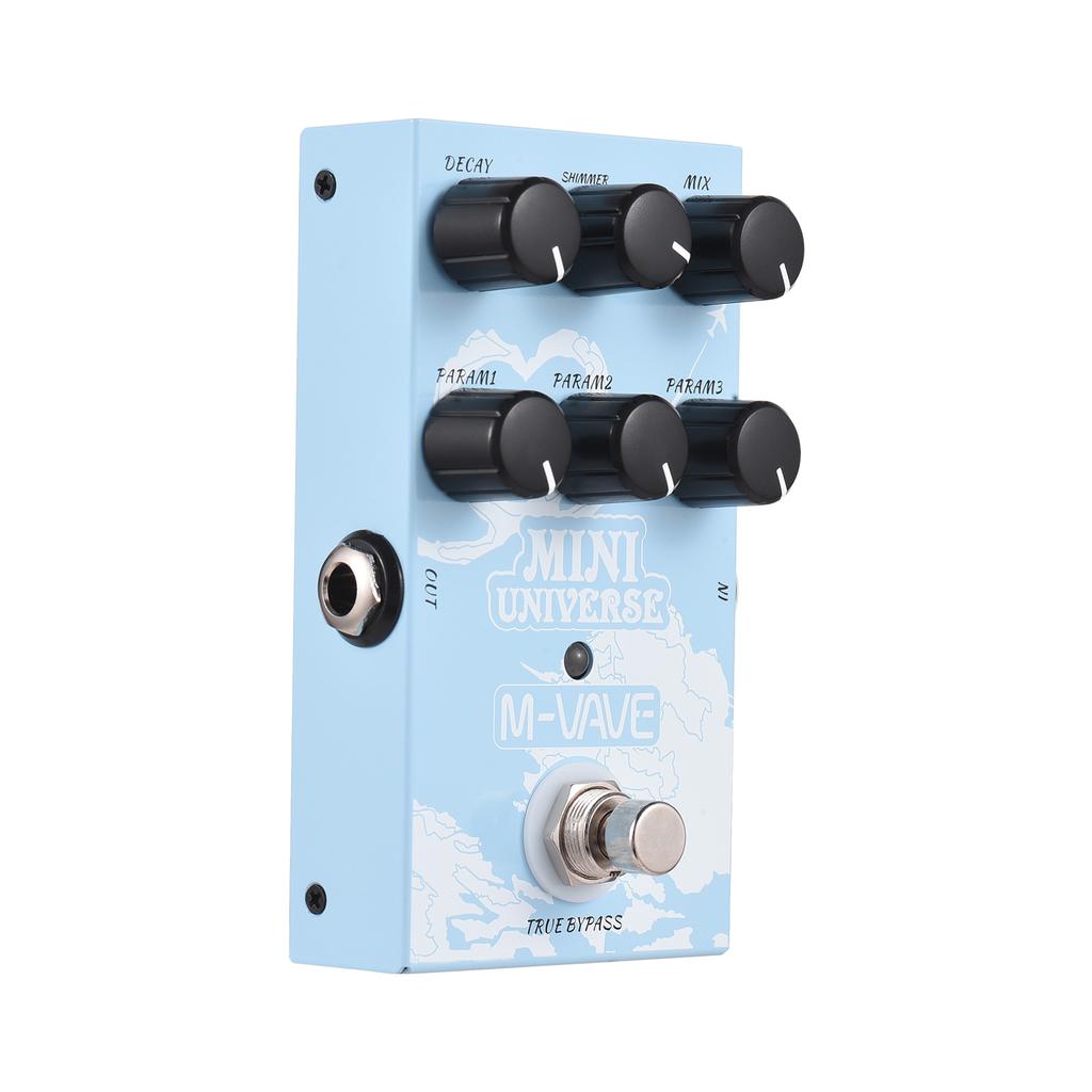 M-VAVE Guitar Effect Pedal Digital Reverb Pedal Digital Modeling Reverberation Effector with 9-Mode