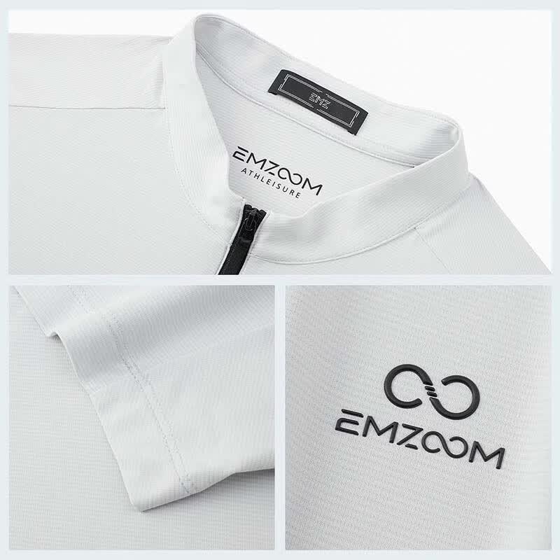 Men's Short Sleeve Half-Zip T-Shirt