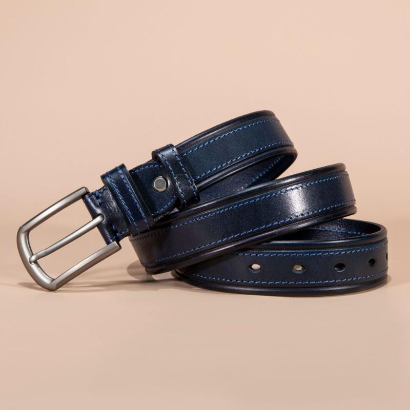 First Layer Belt Cowhide Pin Buckle Belt Vintage Casual Youth Handmade Belt