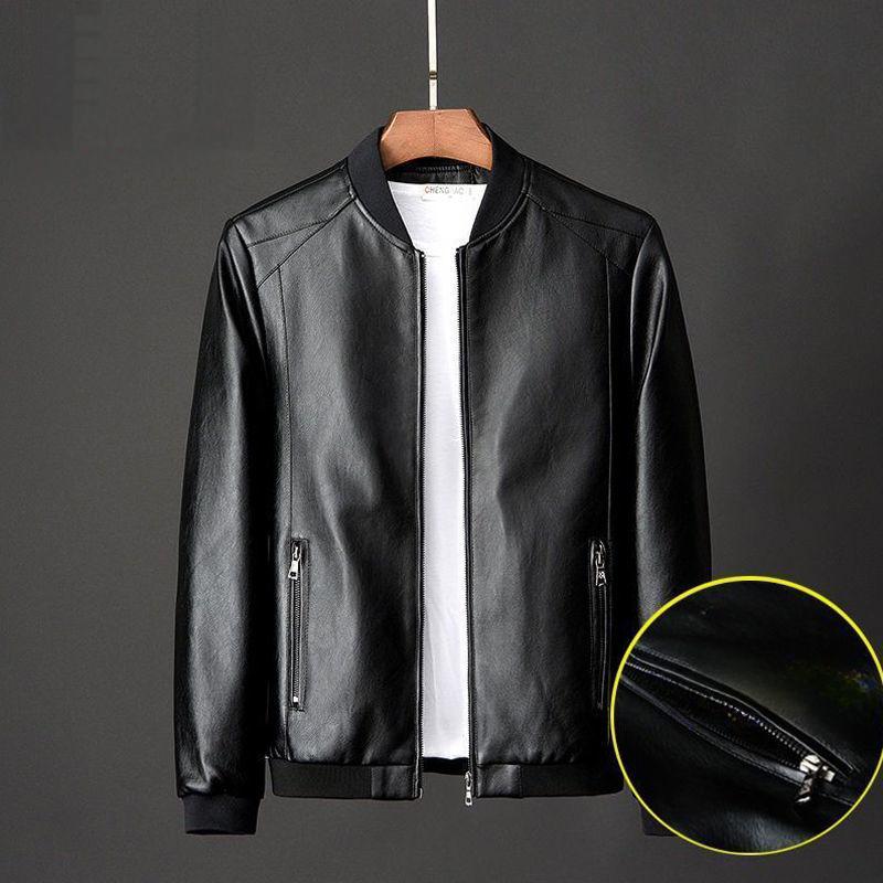 

Мужская новая молодежная куртка с воротником-стойкой из бархата корейской версии, облегающая короткая одежда M