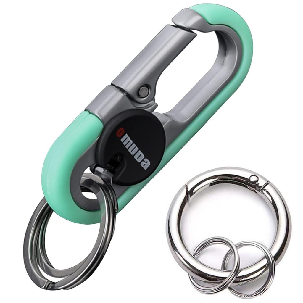 HUASHANG Men's Car Keychain, Carabiner, Stylish, Keychain, Double Ring, Hook, Key Holder, Women's, Keychain,