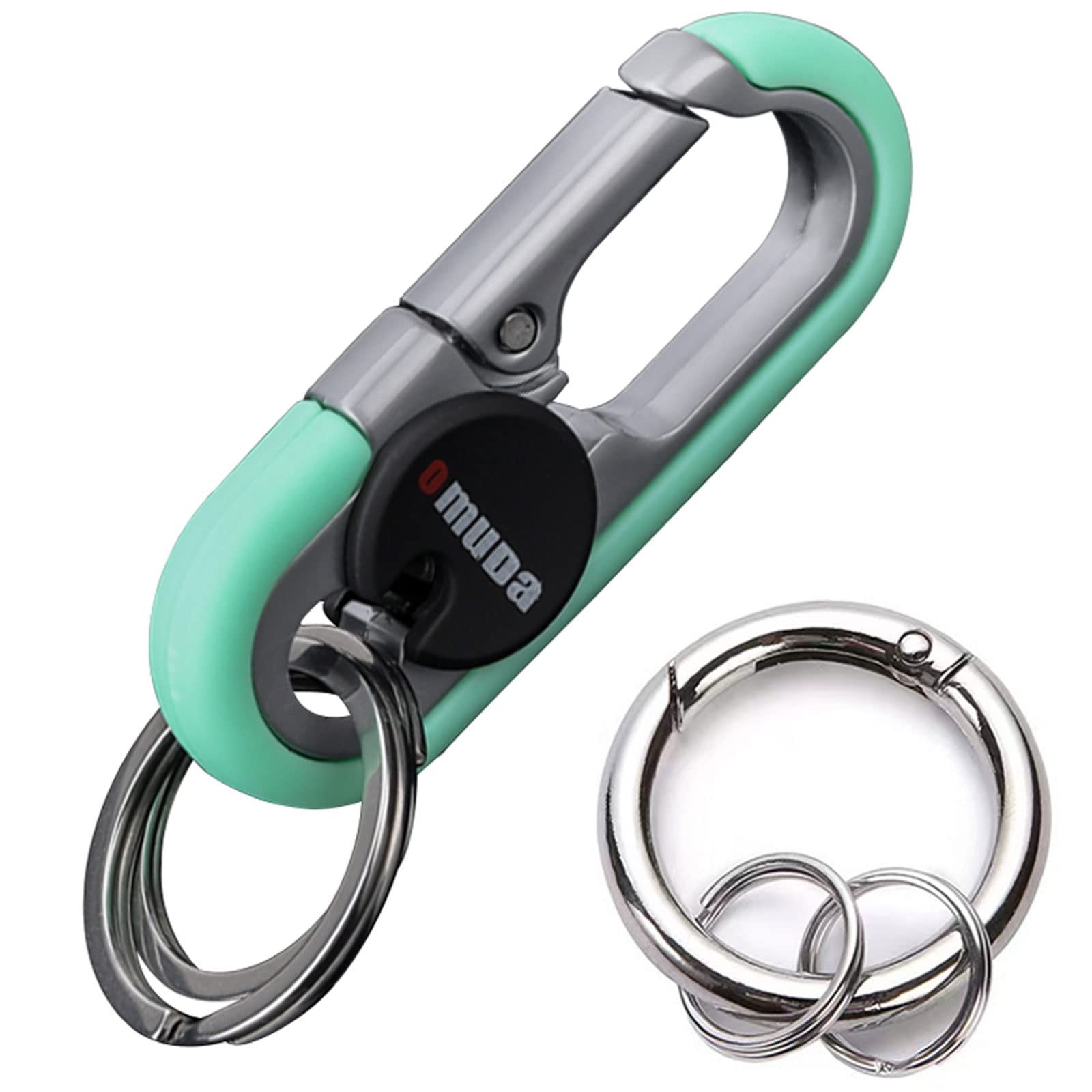 

HUASHANG Men s Car Keychain, Carabiner, Stylish, Keychain, Double Ring, Hook, Key Holder, Women s, Keychain, зелений