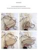 2024 Women's Korean Retro Small Square Crossbody Bag - Versatile Solid Color, Casual Single Shoulder Style