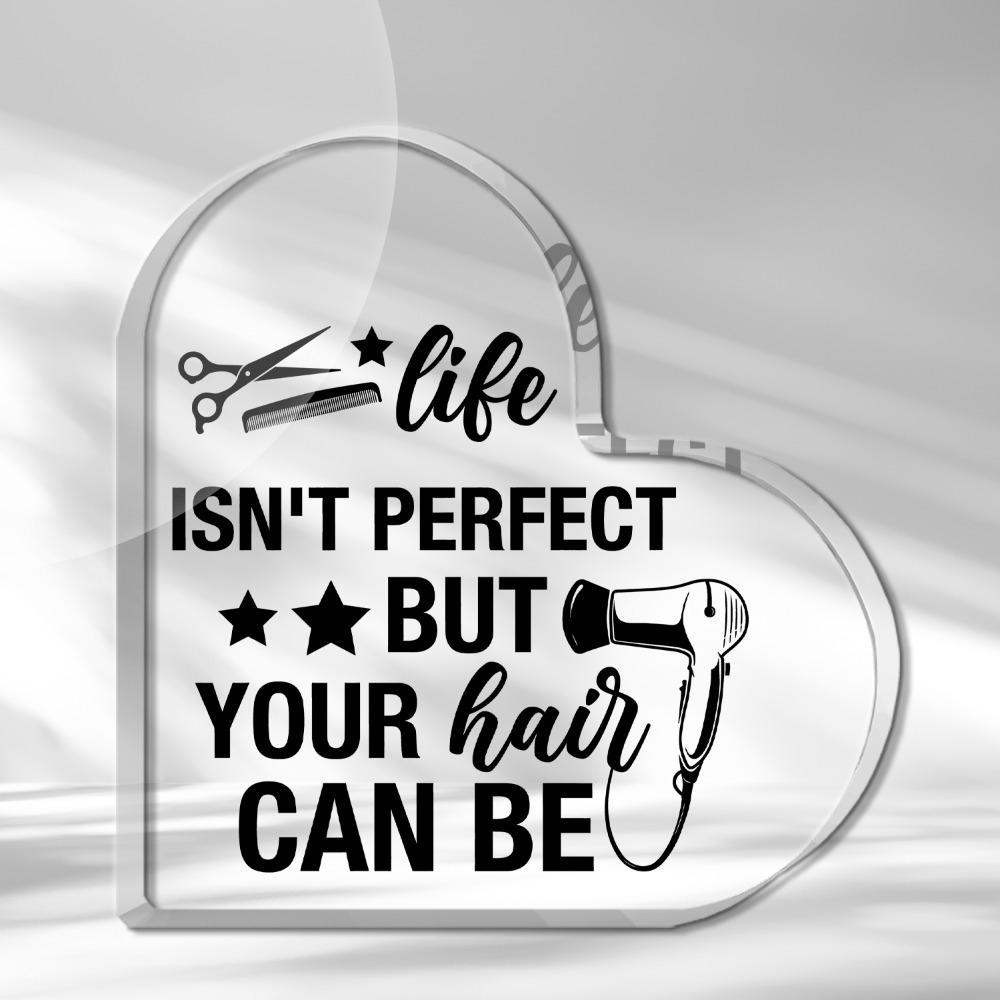 

Hairstylist Heart Plaque - Appreciation Gift for Beauty Professionals чистый