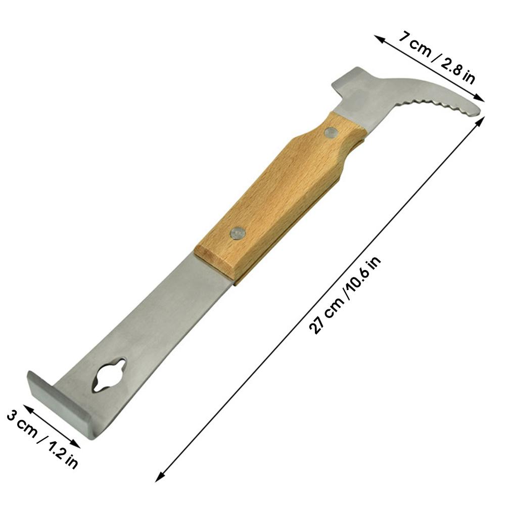 Bee Hive Hook Scraper Multifunctional Beekeeping Hive Tool Hive Scraper J Type Honey Scraper For Beekeeper Supplies Equipment