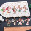 Santa Claus & Candy Christmas Tree Keychain Pendant - Cute Holiday Gift