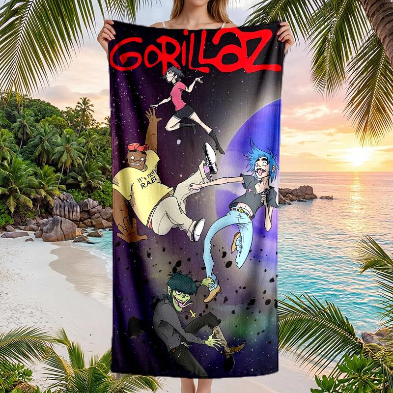 Large Beach Towel Quick Dry Absorbent Towel For Beach IndoorGorillaz