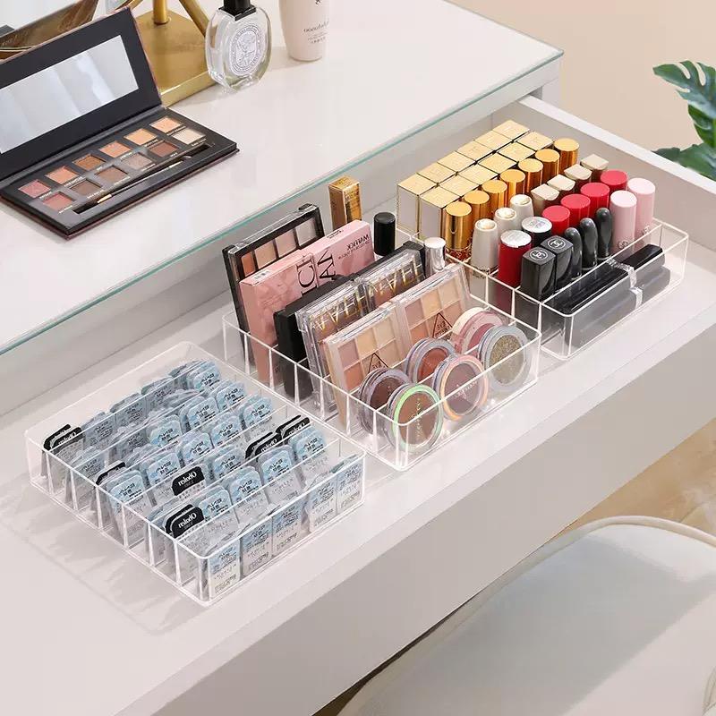 Eyeshadow Palette Organizer Clear Makeup Organiser Eyepowder Storage Tray Lipstick Holder Drawer Cosmetics Organizer For Women