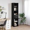 Highboard in Black Oak Look 40 x 42.5 x 185 cm Particleboard