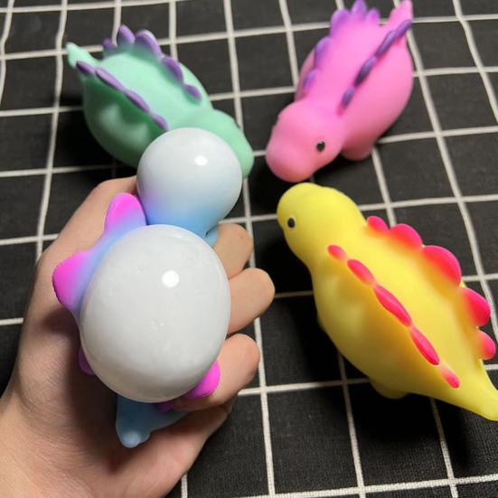 Cartoon Dinosaurier Quetschspielzeug Angstlinderung Stegosaurus Sensorisches Spielzeug Weicher Dehnbarer Mehl Stressball Home Office Worker Entspannungswerkzeug