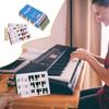 Piano Note Reading Flashcards For Beginners Fun Music Note Flash Cards With Electric Piano Chords Chart Interactive Learning Tool