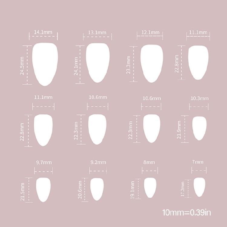 Press-On-Nägel Kurze French-Tip-Nägel Mandel-Nagelspitzen Falsche Nägel Falscher Nagel mit Oster-Design Vollabdeckung Acrylnägel