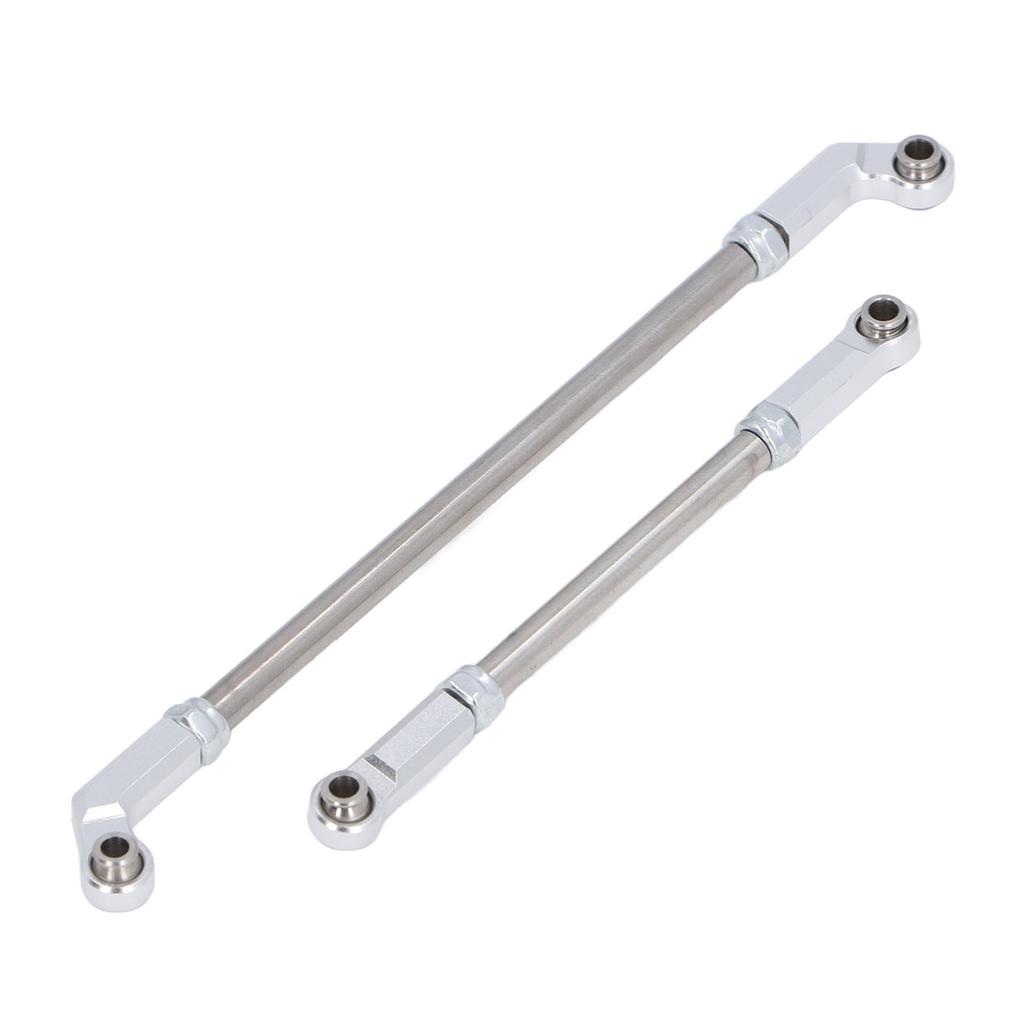 RC Steering Servo Linkage Kit 104mm Pull Rod Links and 7mm Joints for VP F10 1 10 Scale Car Model Silver