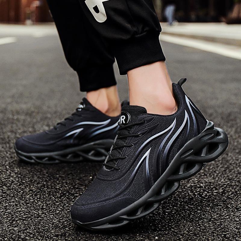 Men's Flame Printed Sneakers Comfortable Running Shoes Outdoor Men Athletic Shoes
