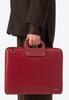Borsa per laptop da donna Wittchen da 15", Rossa, Borgogna, Ecopelle
