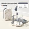 Portable Baby Bottle Brush Set with Storage Box and Drainer for Travel