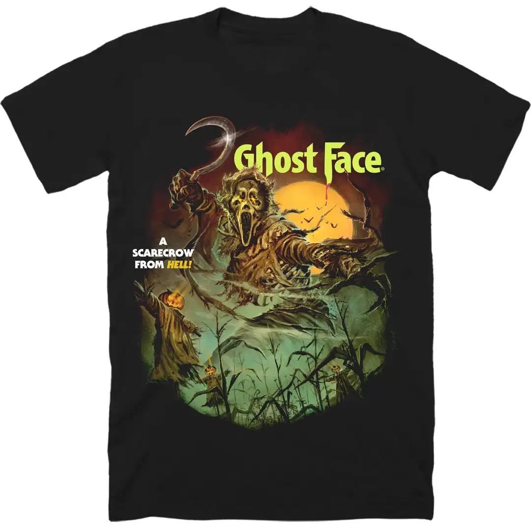 

GHOST FACE AT THE MOVIES T-SHIRT Oversized Y2k Men Women Graphic Casual Cotton Short Sleeve Street Hip Hop Female Male Clothing 4XL