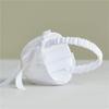 1/2pcs Satin Pearl Knot Flower Basket For Girls, Ring Holder, White Flowers, Wedding Accessories, Ladies Supplies, 2025